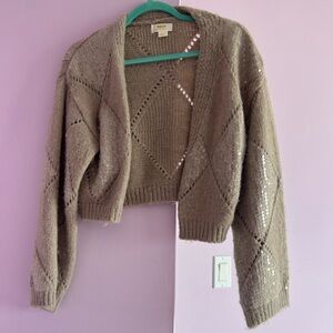 Anthropologie Tan Knit Women's Cardigan